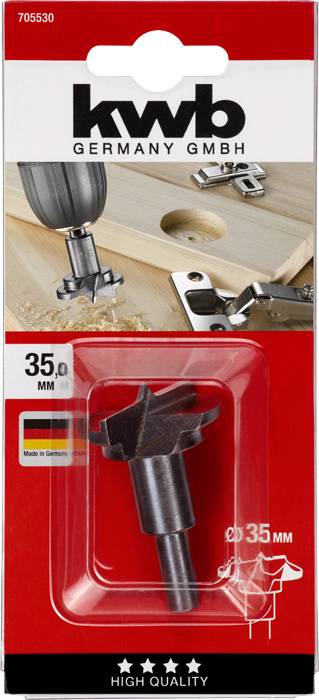 Kwb 705530 Scharnierlochbohrer 1 Stück 35mm 1St.