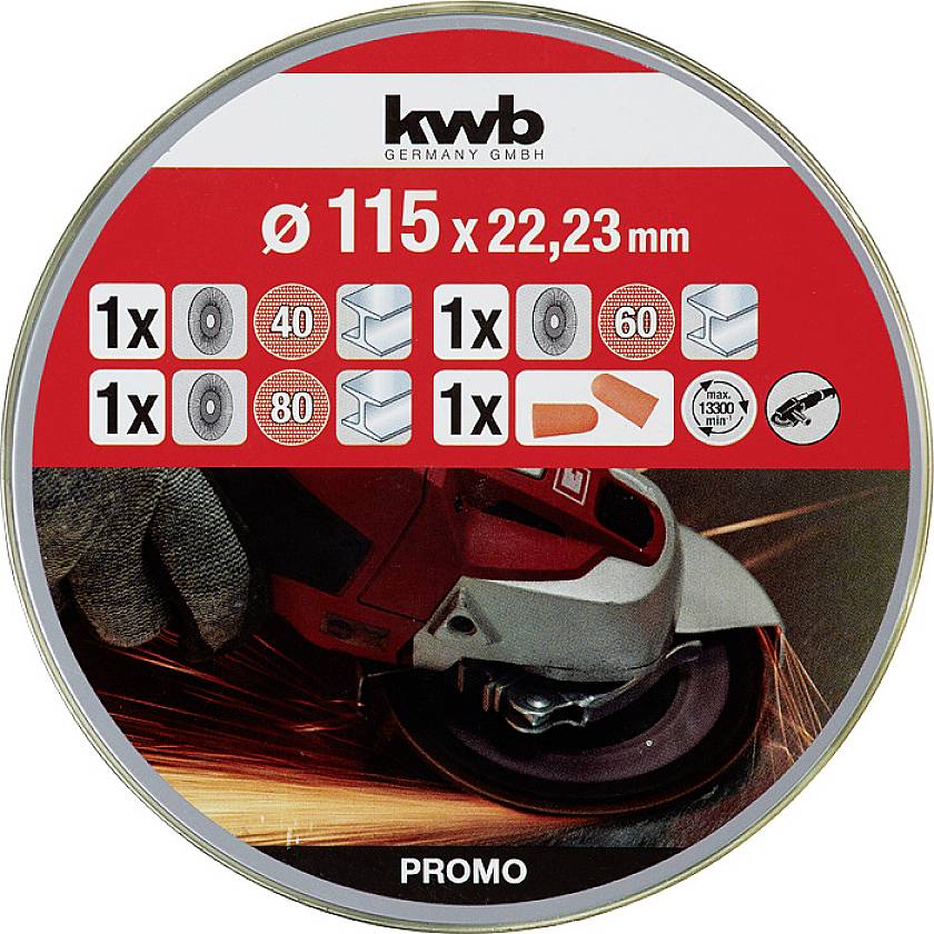Kwb 712061 Schleifset 115mm 3St.