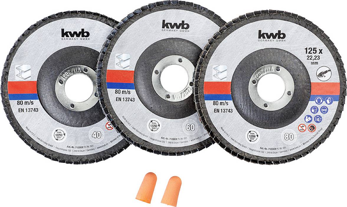 Kwb 712062 Schleifset 125 mm 3 St.