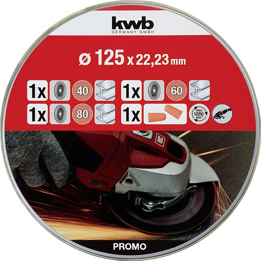 Kwb 712062 Schleifset 125mm 3St.