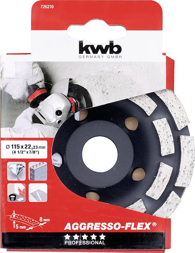 Kwb 726210 Diamanttrennscheibe Durchmesser 115 mm 1 St.