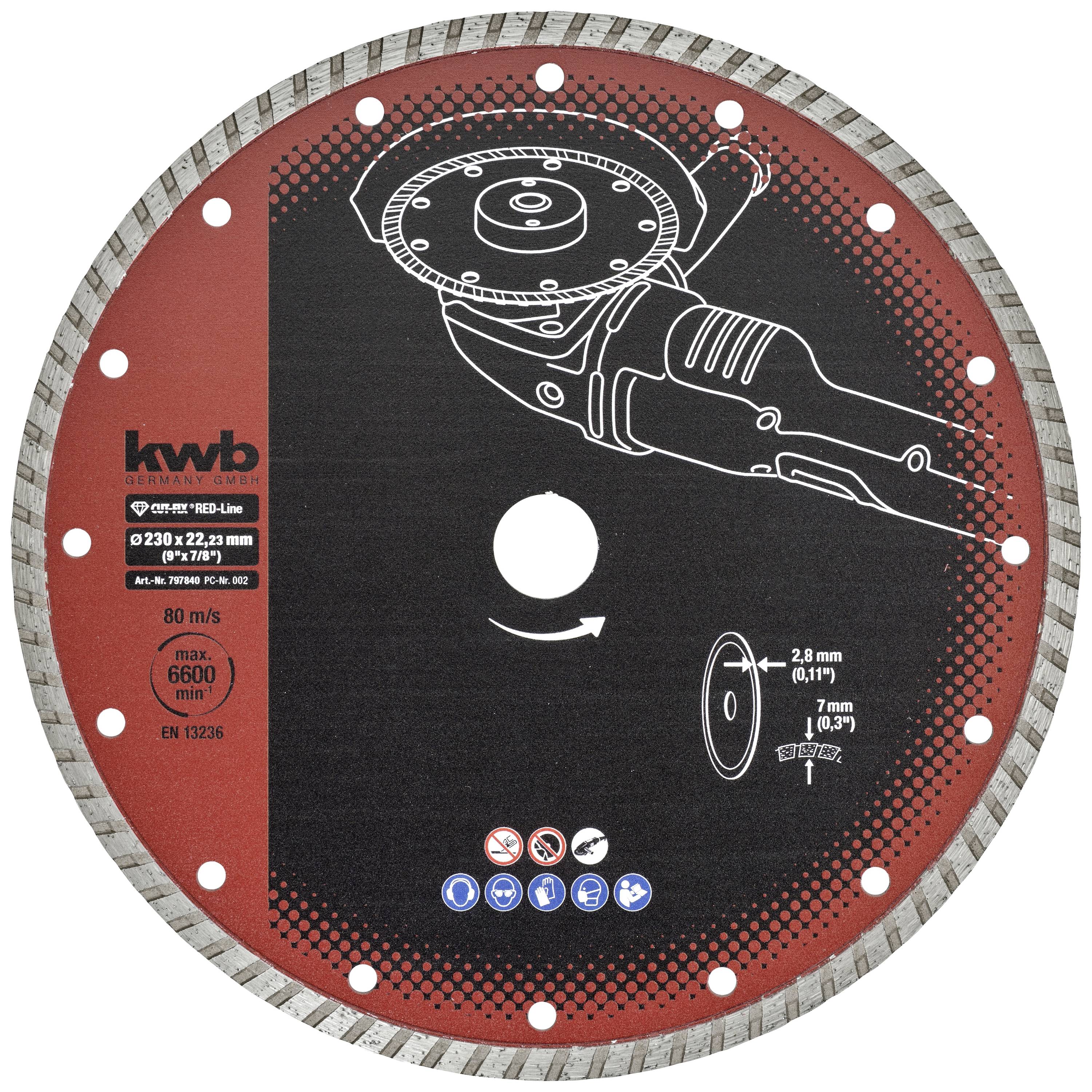 Kwb 797840 Diamanttrennscheibe Durchmesser 230 mm Bohrungs-Ø 22 mm 1 St.