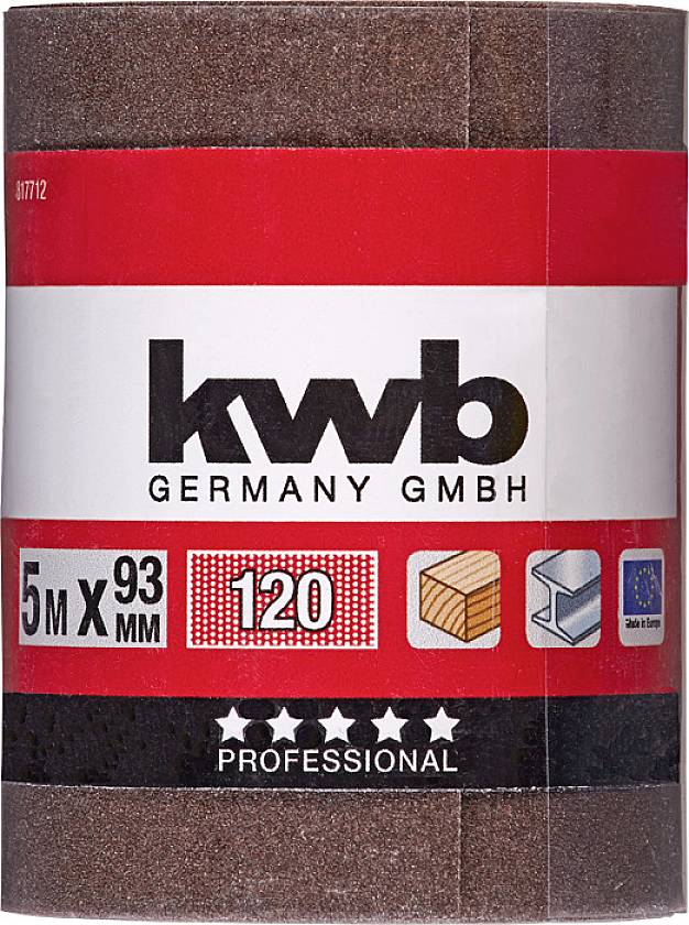 Kwb 817712 Schleifpapierrolle Körnung (num) 120 (L x B) 5m x 93mm 1St.
