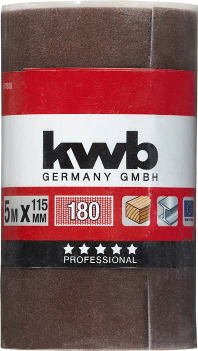 Kwb 817818 Schleifpapierrolle Körnung (num) 180 (L x B) 5m x 115mm 1St.