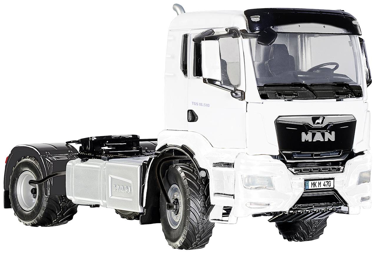 Wiking 0776 52 Spur 1 LKW Modell MAN TGS 2-Achs-Zugmaschine Ackerdiesel weiß
