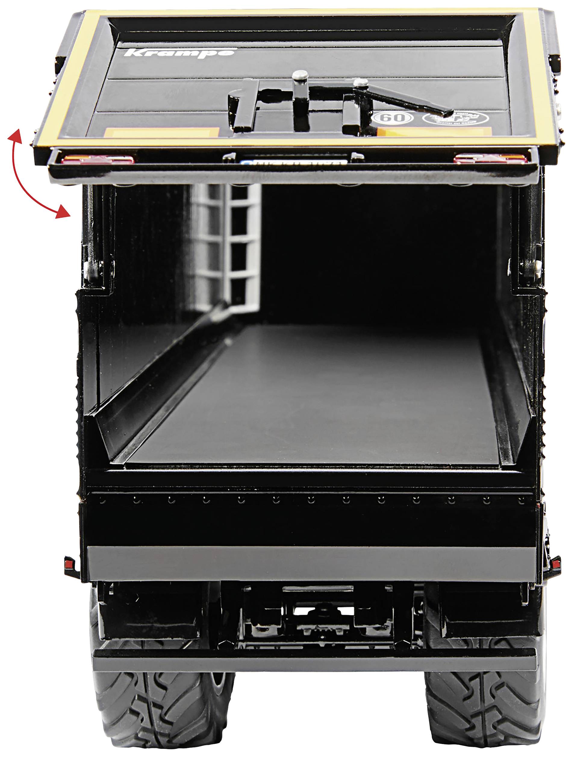 Wiking 0776 59 Spur 1 Anhänger Modell Krampe Rollbandwagen SB II 30/1070, schwarz