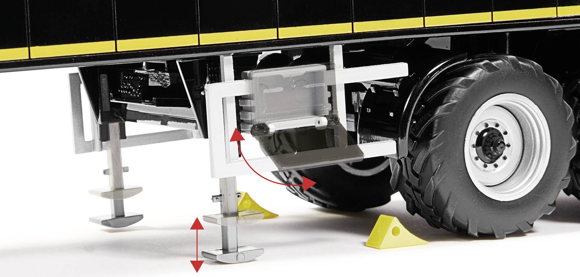 Wiking 0776 59 Spur 1 Anhänger Modell Krampe Rollbandwagen SB II 30/1070, schwarz