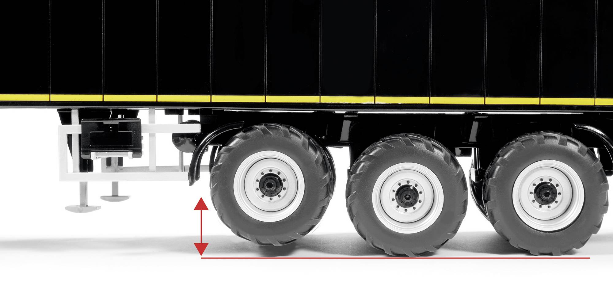 Wiking 0776 59 Spur 1 Anhänger Modell Krampe Rollbandwagen SB II 30/1070, schwarz