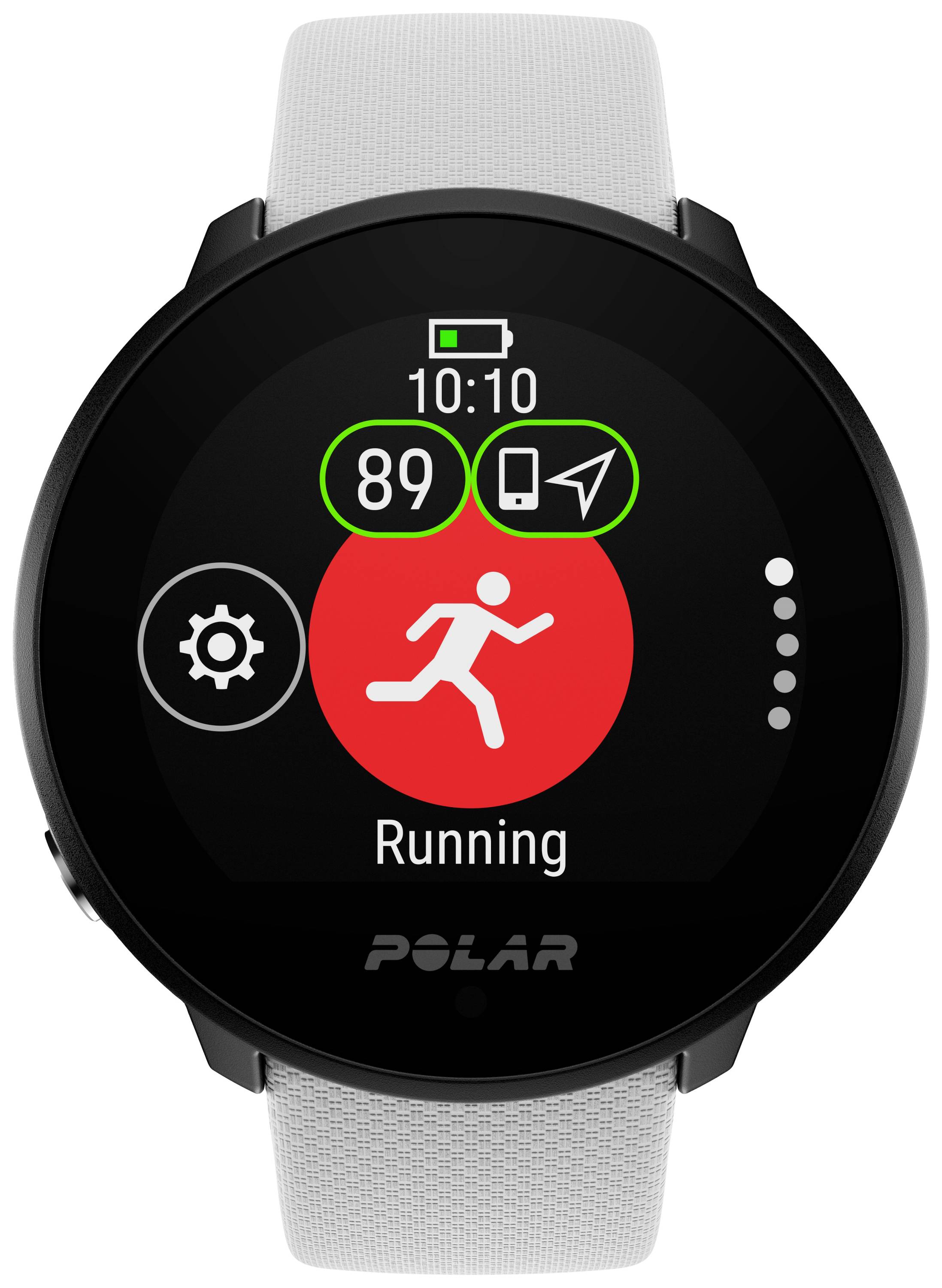 Polar Unite Pulsuhr mit integriertem Sensor 43mm Uni Weiß