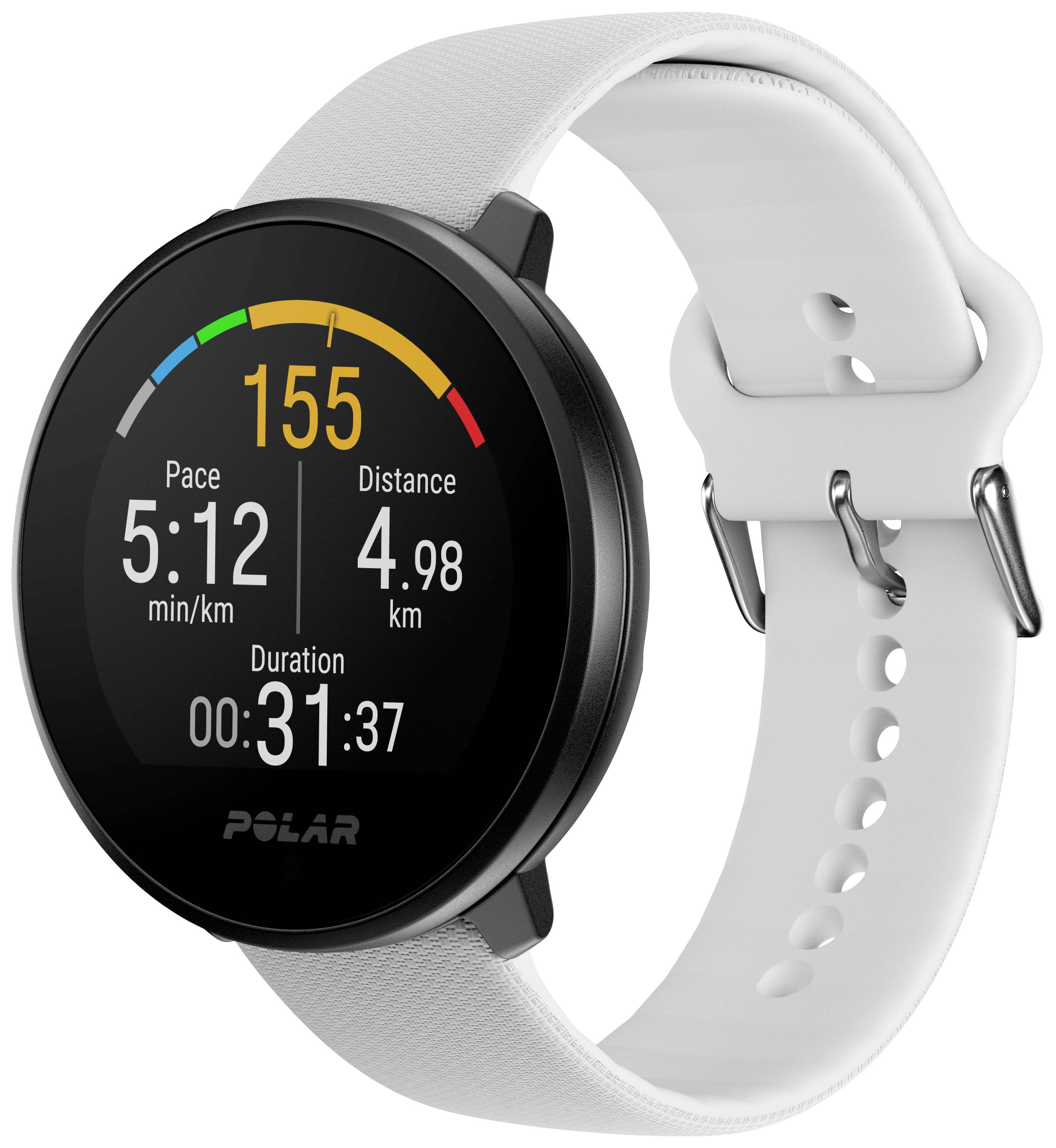 Polar Unite Pulsuhr mit integriertem Sensor 43mm Uni Weiß