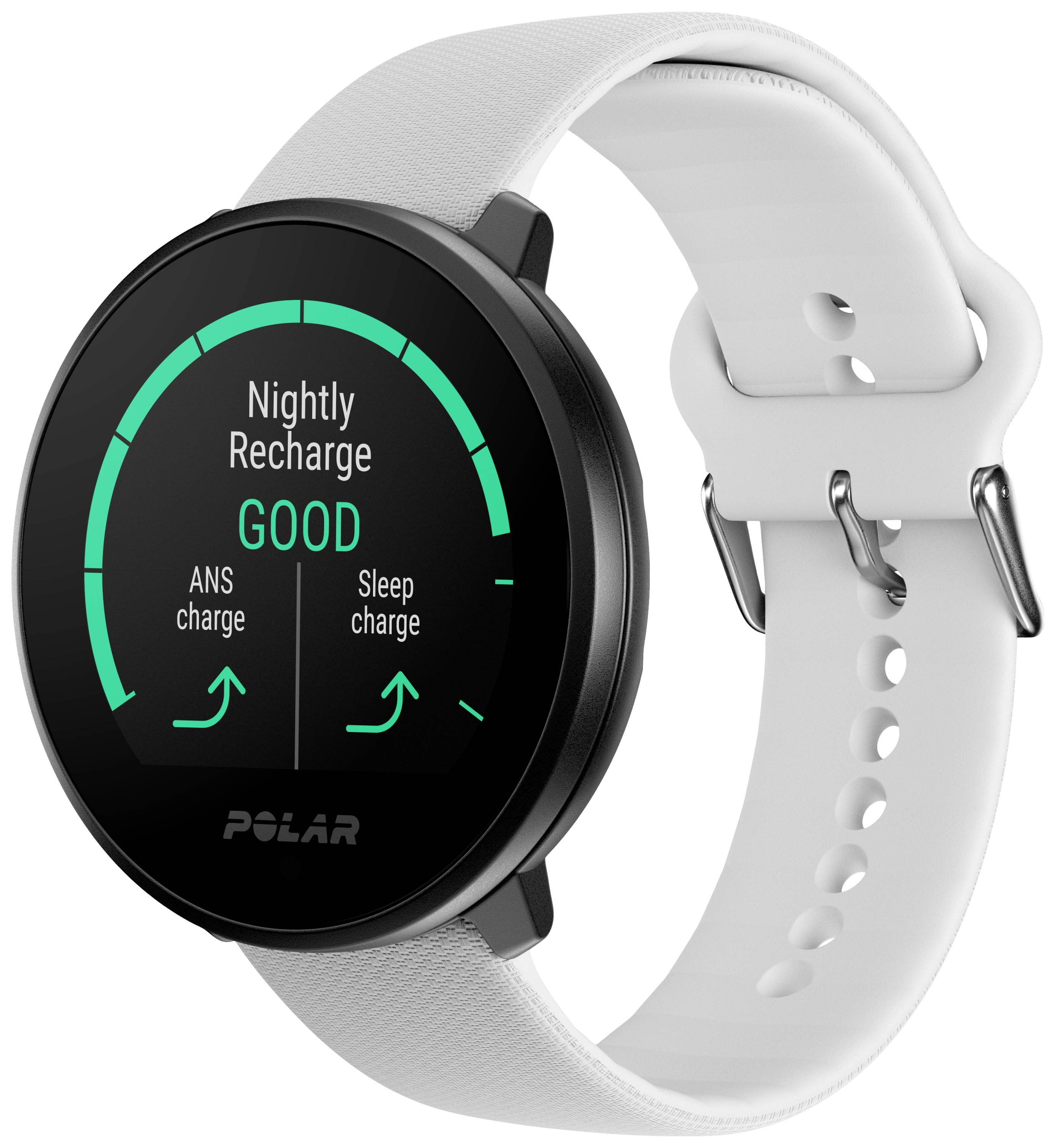 Polar Unite Pulsuhr mit integriertem Sensor 43mm Uni Weiß