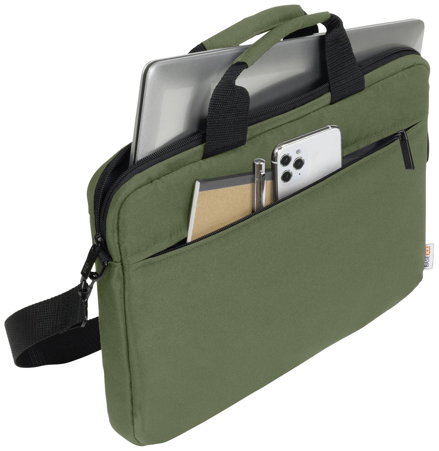 BaseXX Notebook Tasche D31959 Passend für maximal: 35,8 cm (14,1") Olivgrün