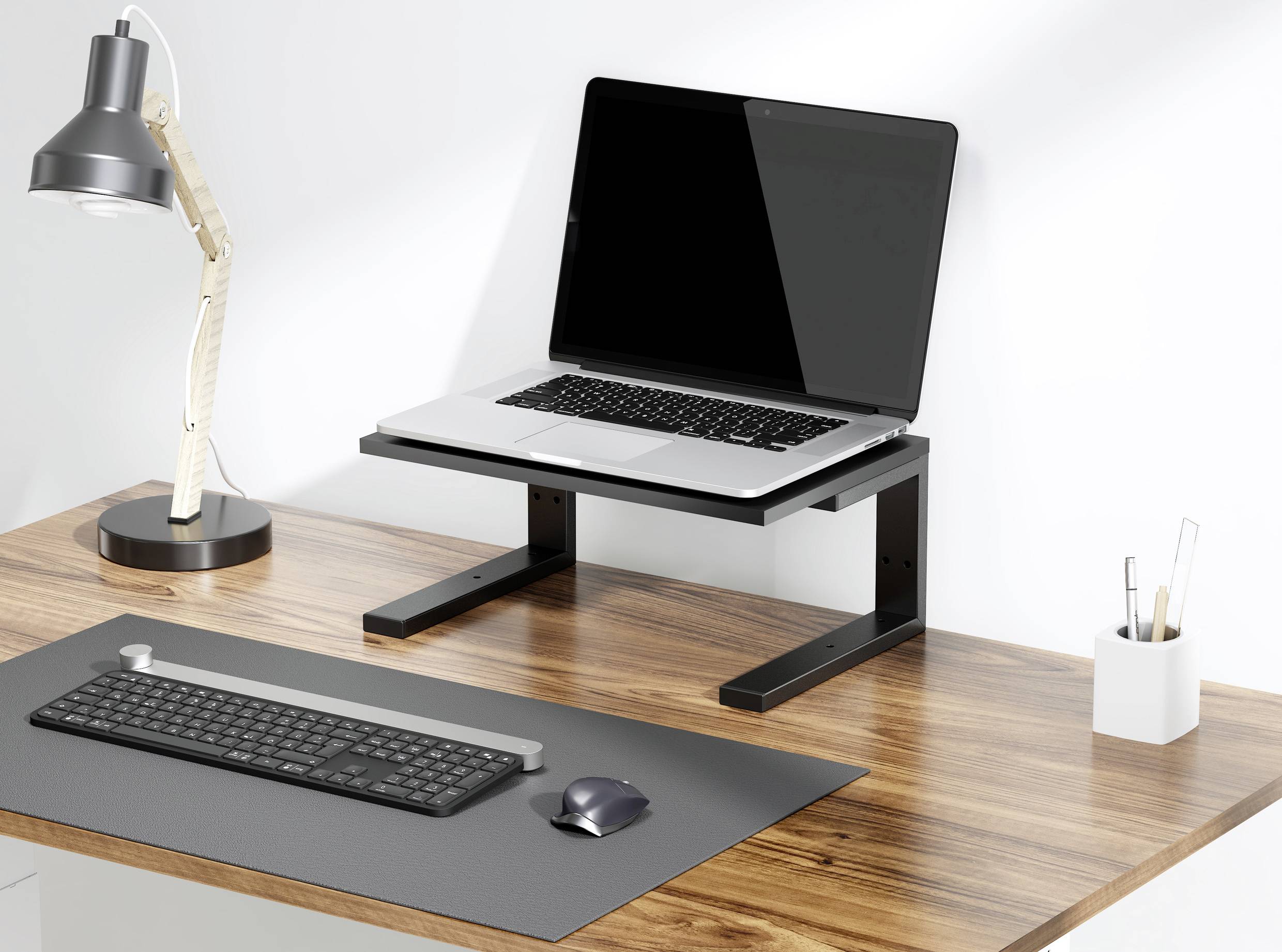 SpeaKa Professional SP-10938476 Monitor-Erhöhung 380mm x 250mm Höhen-Bereich: 236mm (max) Schwarz