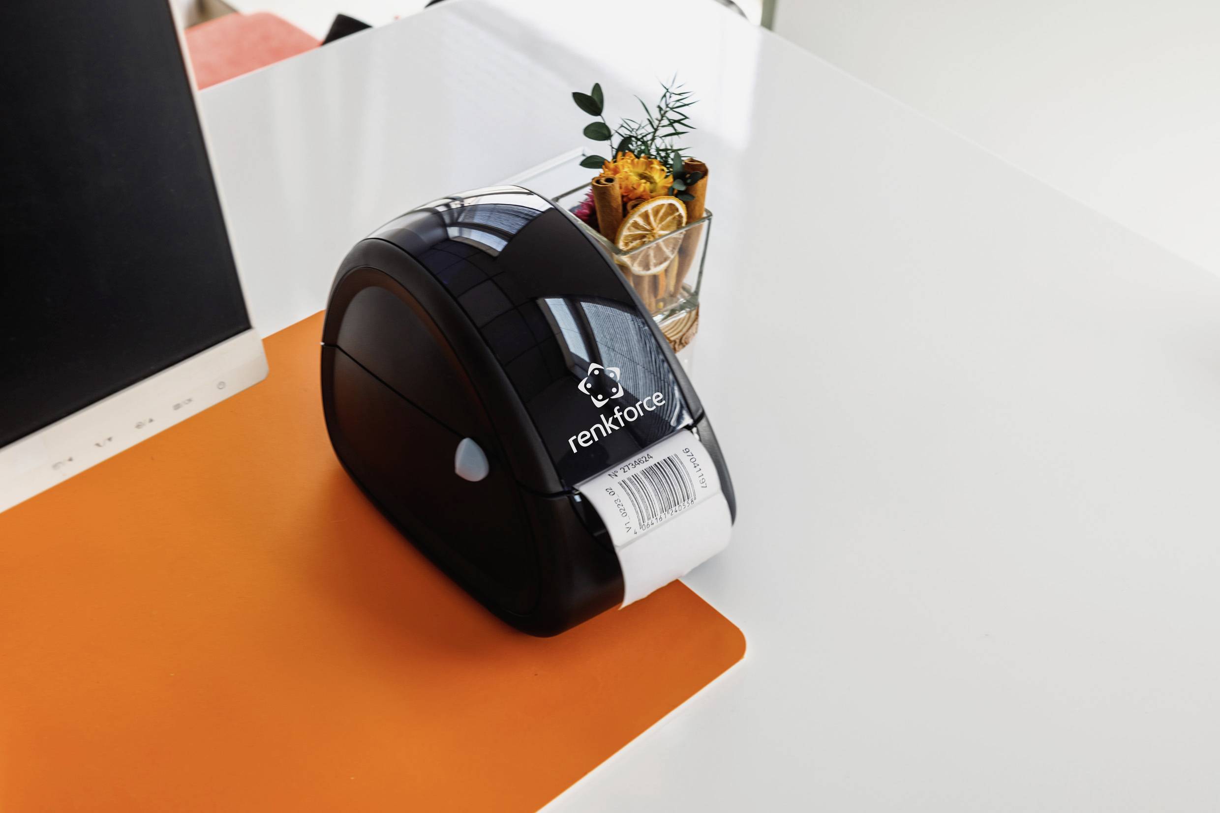 Renkforce RF-TLP-01 Etiketten-Drucker Thermodirekt 203 x 203 dpi Etikettenbreite (max.): 62 mm USB, RS-232