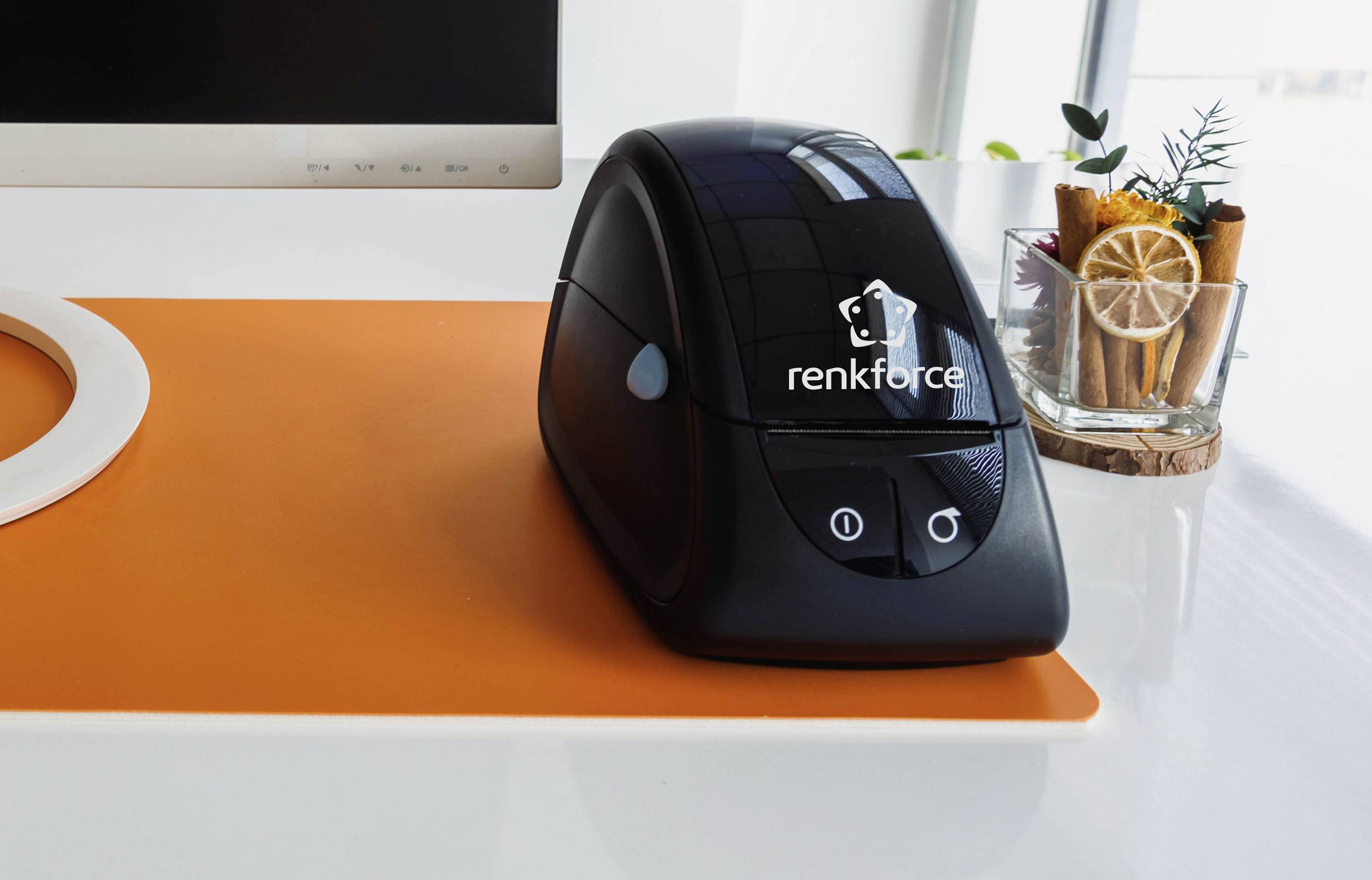 Renkforce RF-TLP-01 Etiketten-Drucker Thermodirekt 203 x 203 dpi Etikettenbreite (max.): 62 mm USB, RS-232