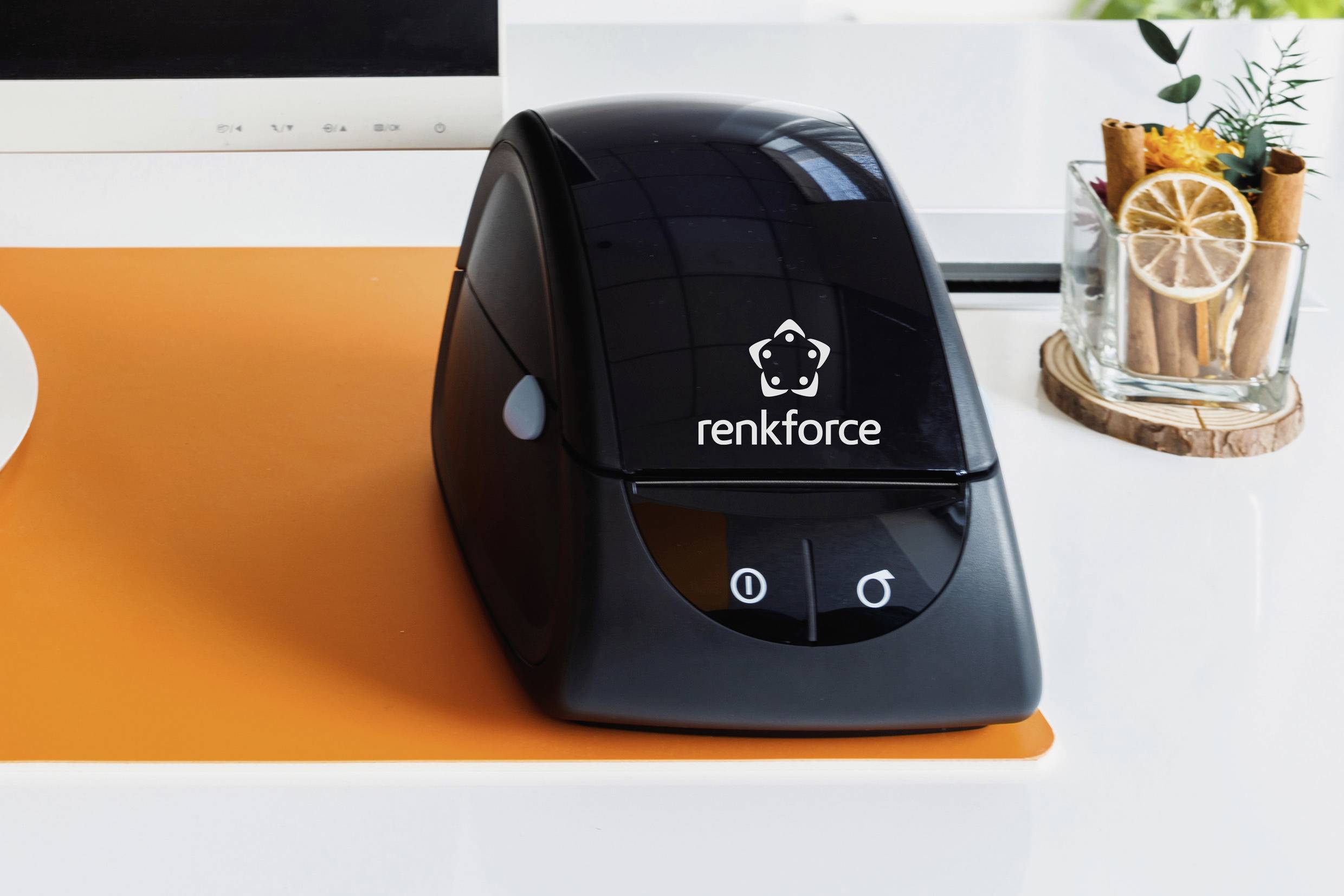 Renkforce RF-5469250 Etikettendrucker Thermodirekt 203 x 203 dpi Etikettenbreite (max.): 85mm USB, RS-232