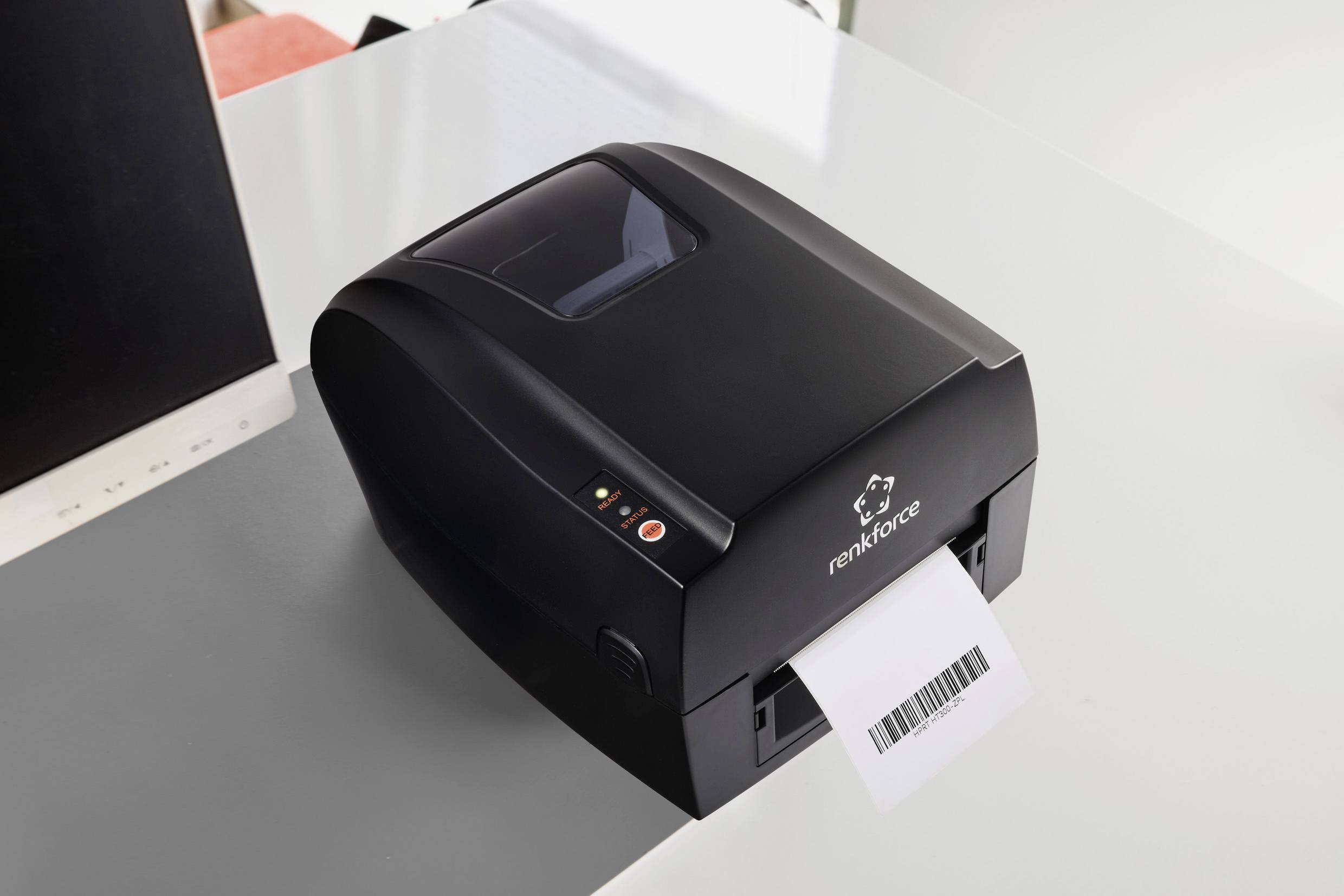 Renkforce RF-TTLP4-01 Etikettendrucker Thermodirekt 203 x 203 dpi Etikettenbreite (max.): 118mm USB, RS-232