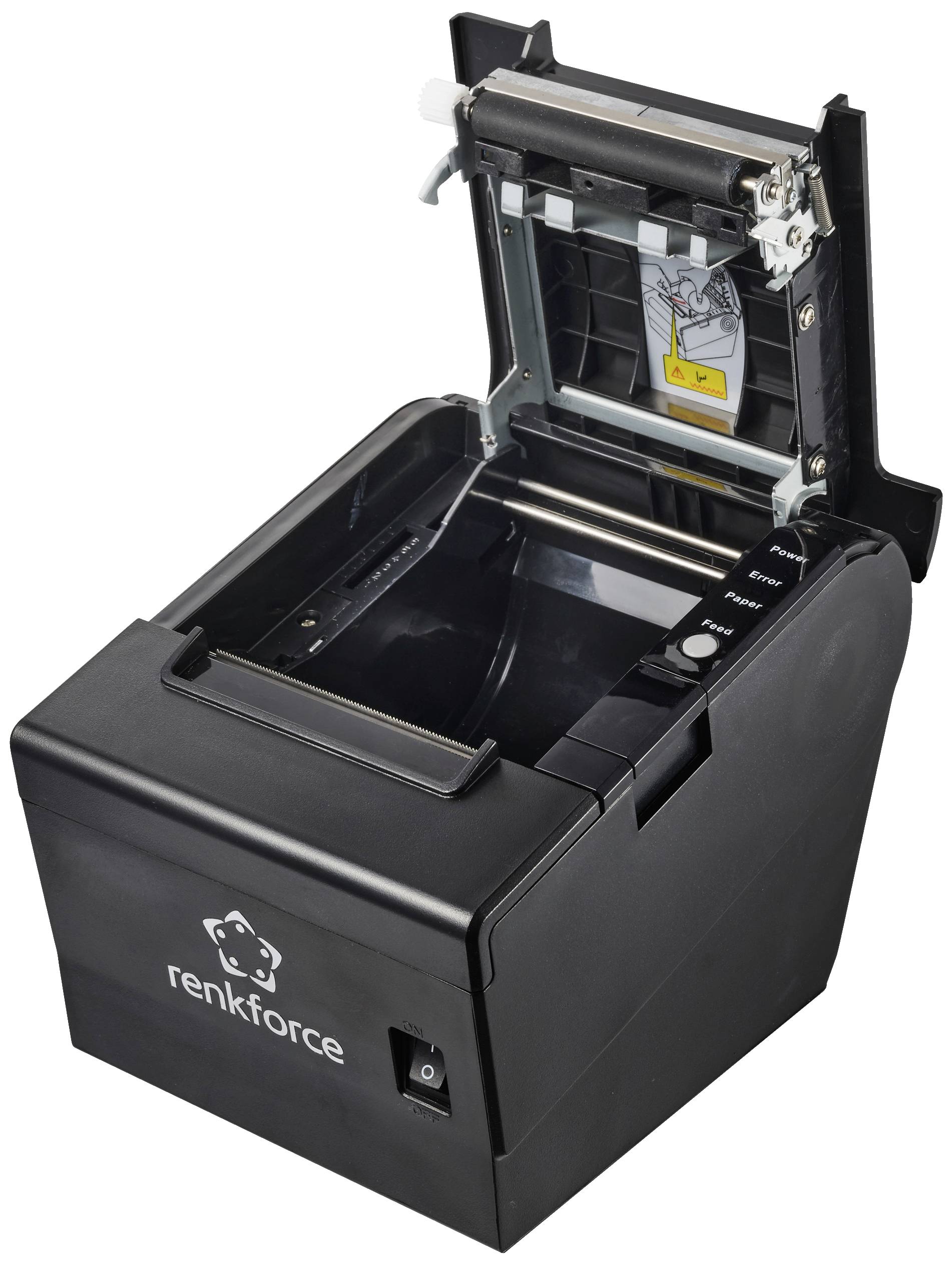 Renkforce RF-TPP3-01 Thermotransfer-Drucker Thermodirekt 203 x 203 dpi Etikettenbreite (max.): 80mm USB, RS-232, LAN