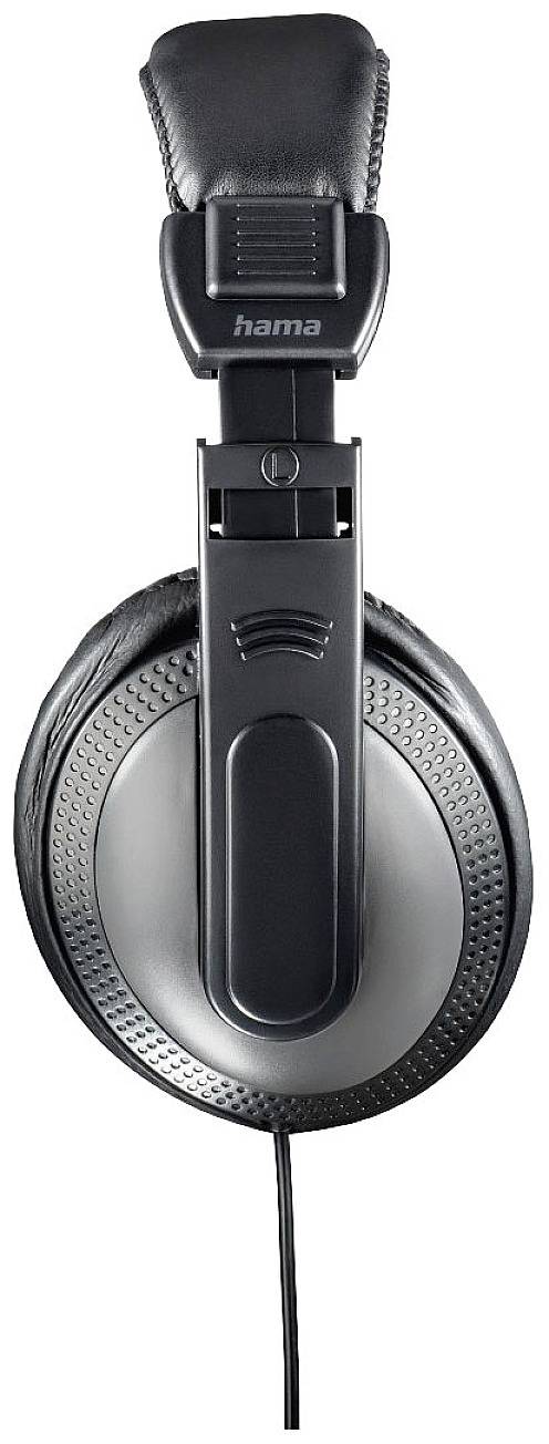 Hama ShellTV Over Ear Kopfhörer kabelgebunden Stereo Dunkelgrau, Schwarz TV