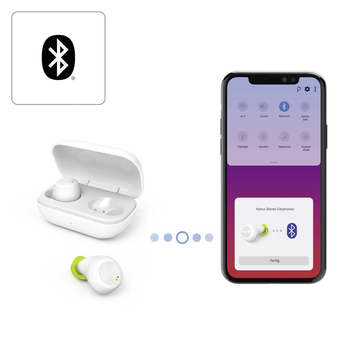 hama 00184126 Bluetooth®-Kopfhörer "Spirit Chop", True Wireless, In-Ear, Weiß