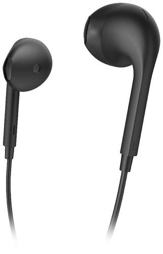 Hama Glow HiFi In Ear Kopfhörer kabelgebunden Stereo Schwarz Lautstärkeregelung