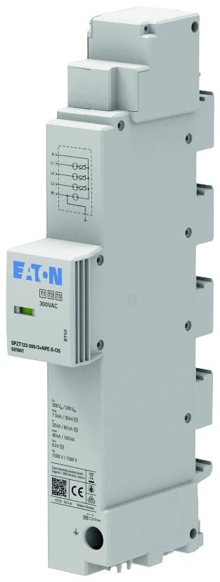 Eaton EP-501041 SPZT123-300/3+NPE-S-OS Überspannungsableiter Überspannungsschutz für: 40mm Sammelschiene 7.5 kA 1St.