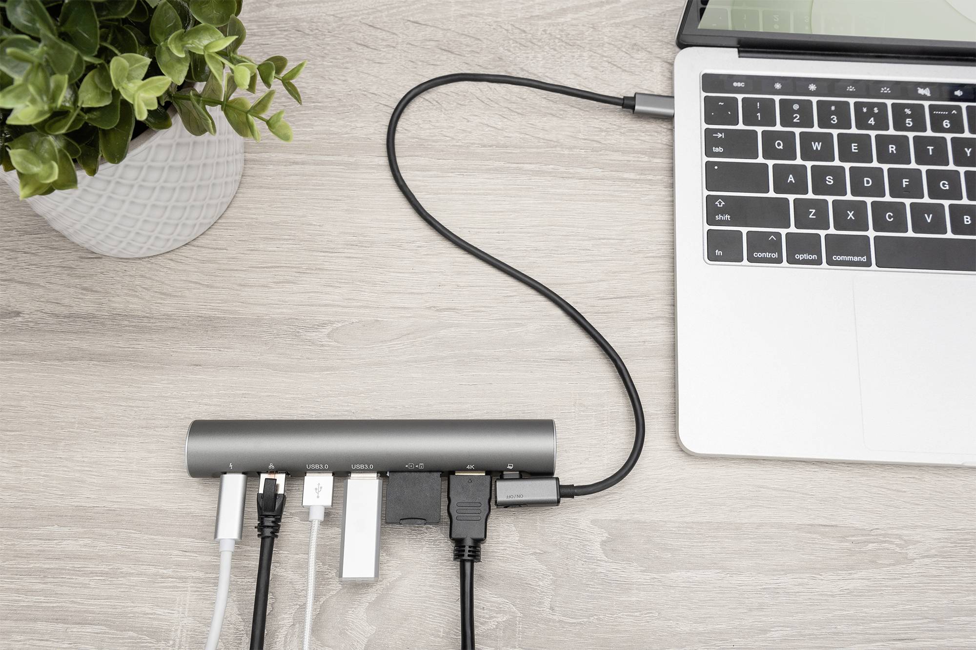 Digitus DA-90440 Notebook-Ständer USB-Hub-Funktion, neigbar