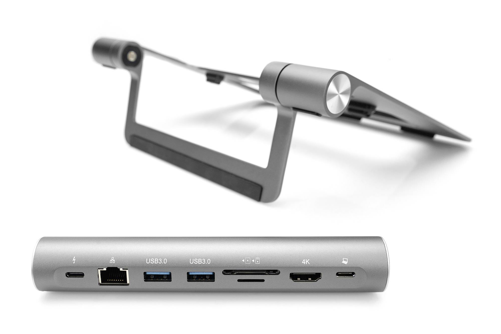 Digitus DA-90440 Notebook-Ständer USB-Hub-Funktion, neigbar