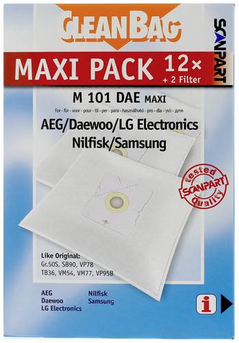ScanPart Maxipack kompatibel mit Daewoo Typ RC 105 2687422101 Staubsaugerbeutel