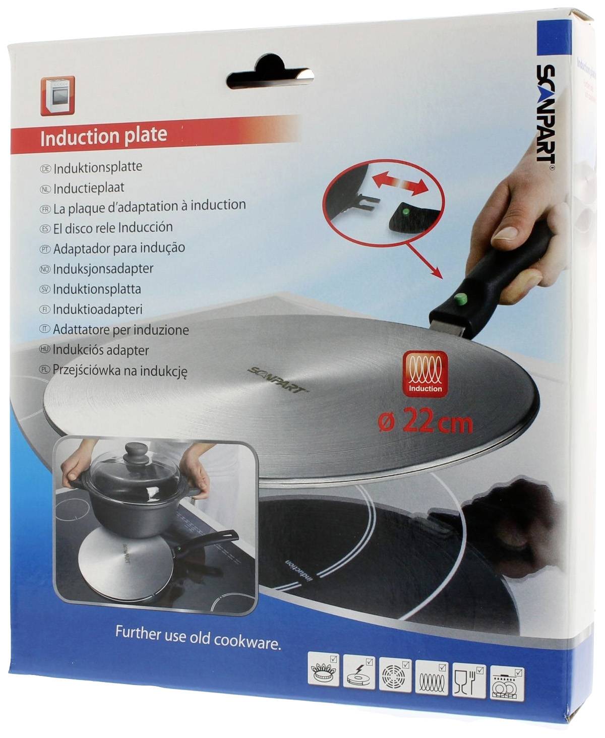 ScanPart 220 mm Induktions-Adapterplatte