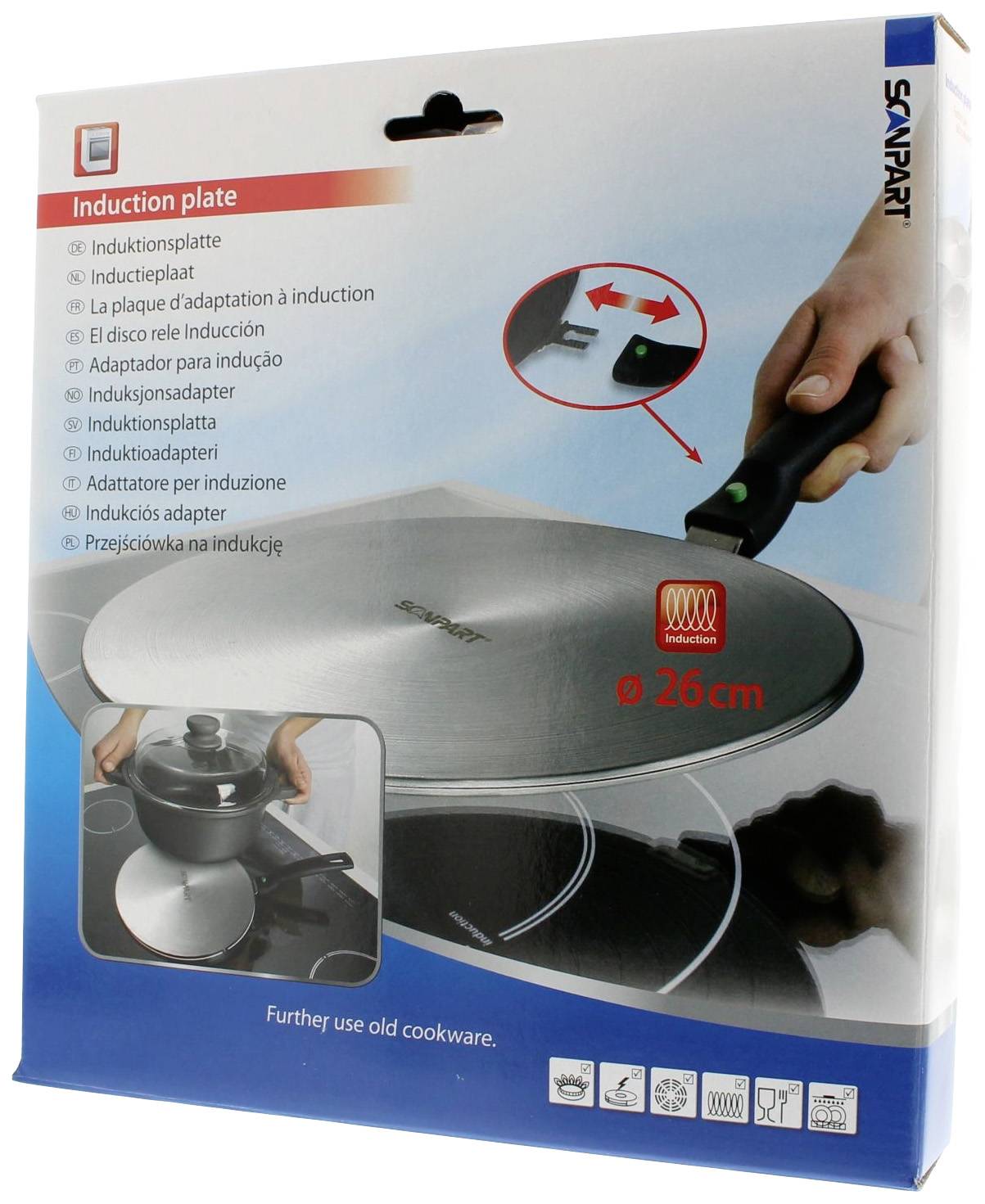 ScanPart 260 mm Induktions-Adapterplatte