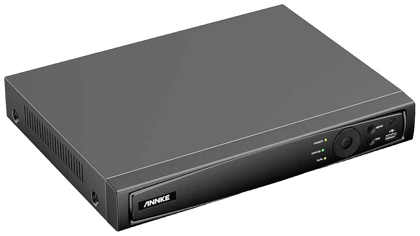 Annke N48PAW+I91BN*4+2T LAN IP-Überwachungskamera-Set 8-Kanal mit 4 Kameras 3840 x 2160 Pixel