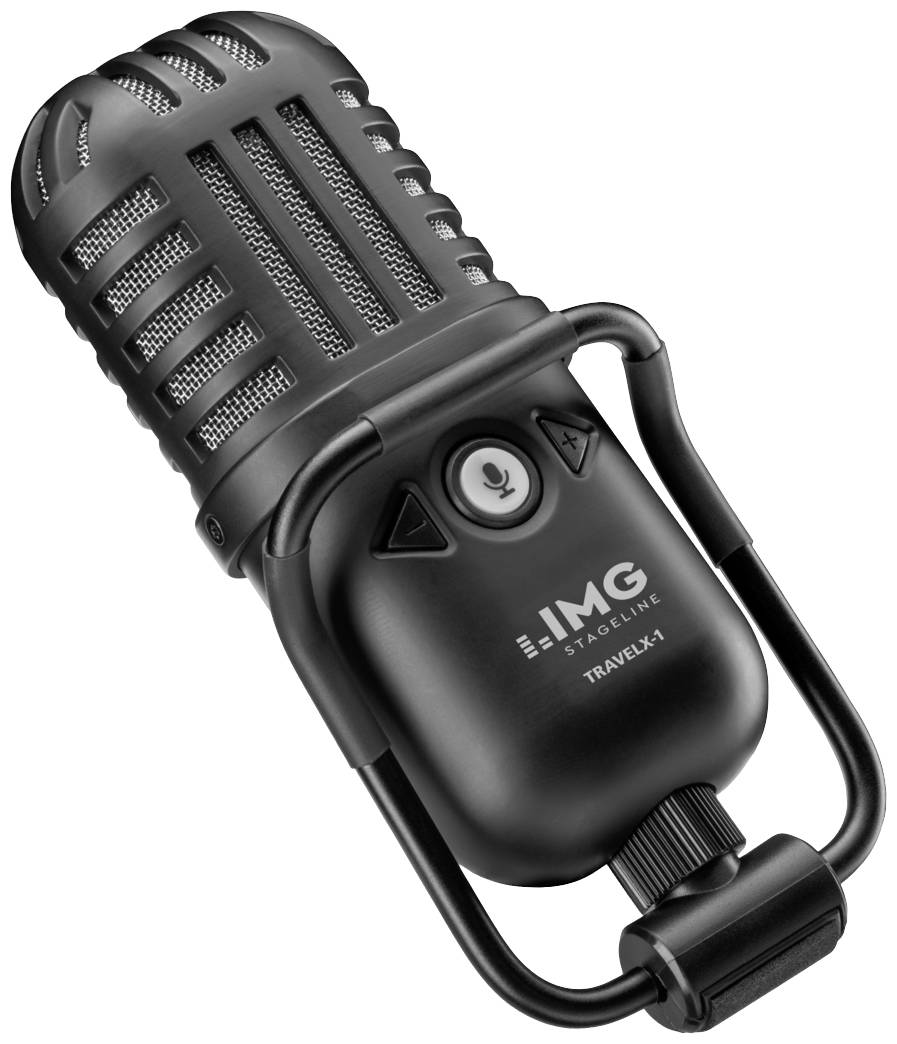 Monacor TravelX-1 Stand Sprach-Mikrofon Übertragungsart (Details):Kabelgebunden Schalter, inkl. Tasche