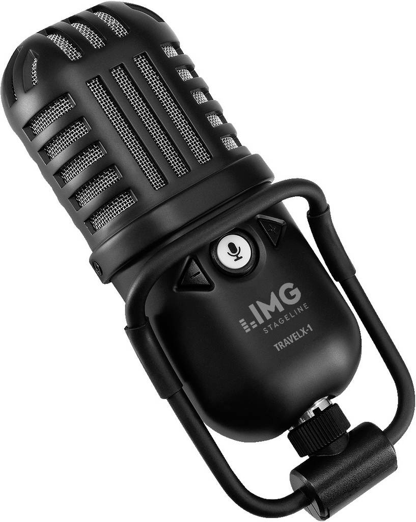 Monacor TravelX-1 Stand Sprach-Mikrofon Übertragungsart (Details):Kabelgebunden Schalter, inkl. Tasche