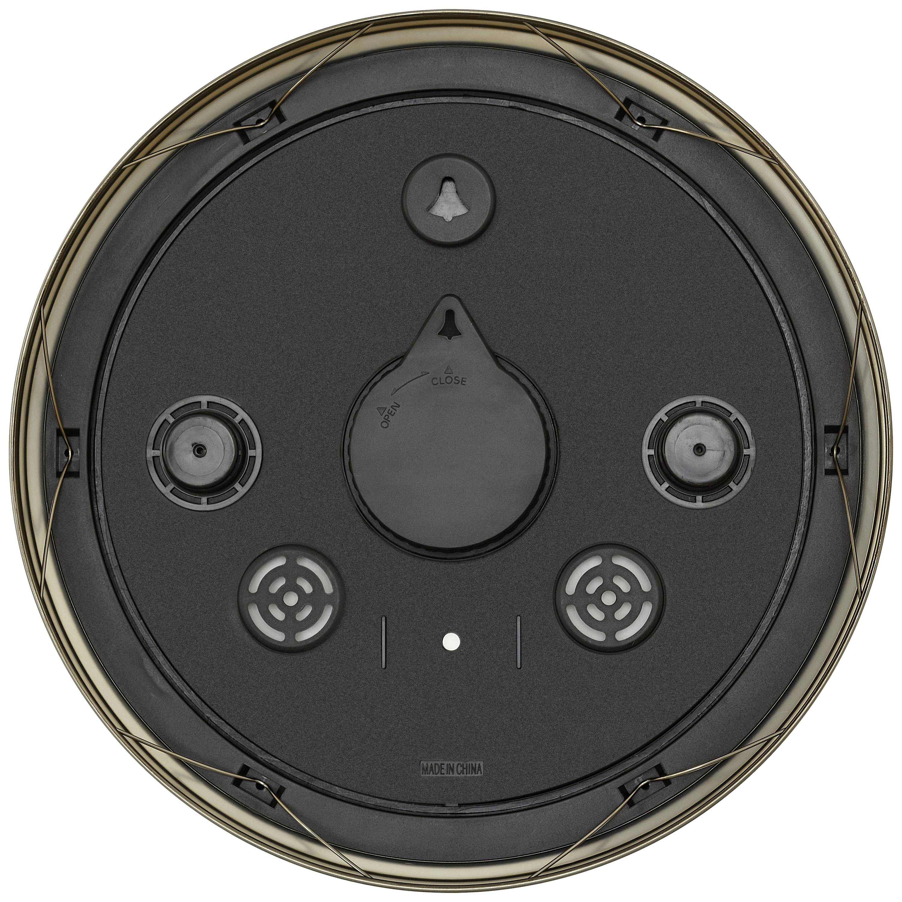 TFA Dostmann 60.3066.53 Quarz Outdooruhr 387mm x 52mm Messing spritzwassergeschützt, Großes Display