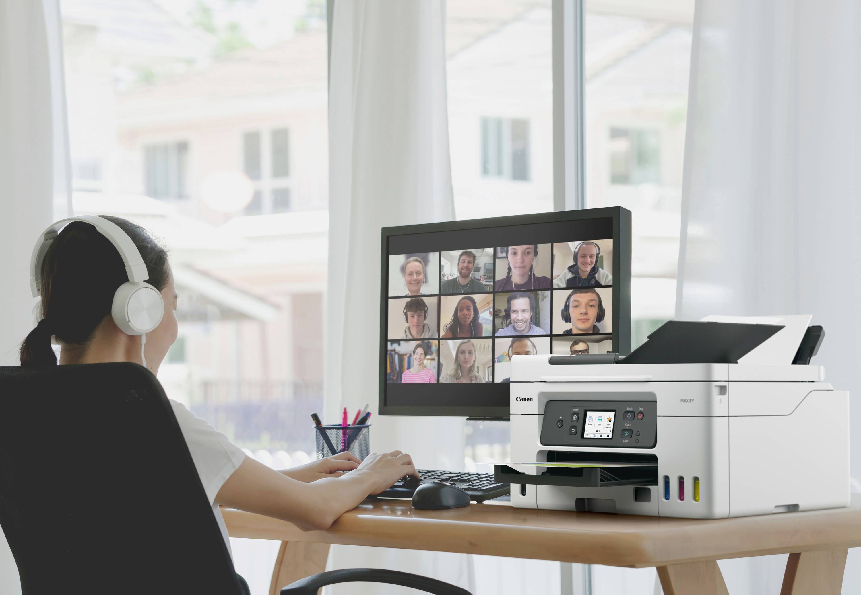 Canon MAXIFY GX4050 Multifunktionsdrucker Tintenstrahl Farbe A4 Drucker, Scanner, Kopierer, Fax ADF, Duplex, LAN