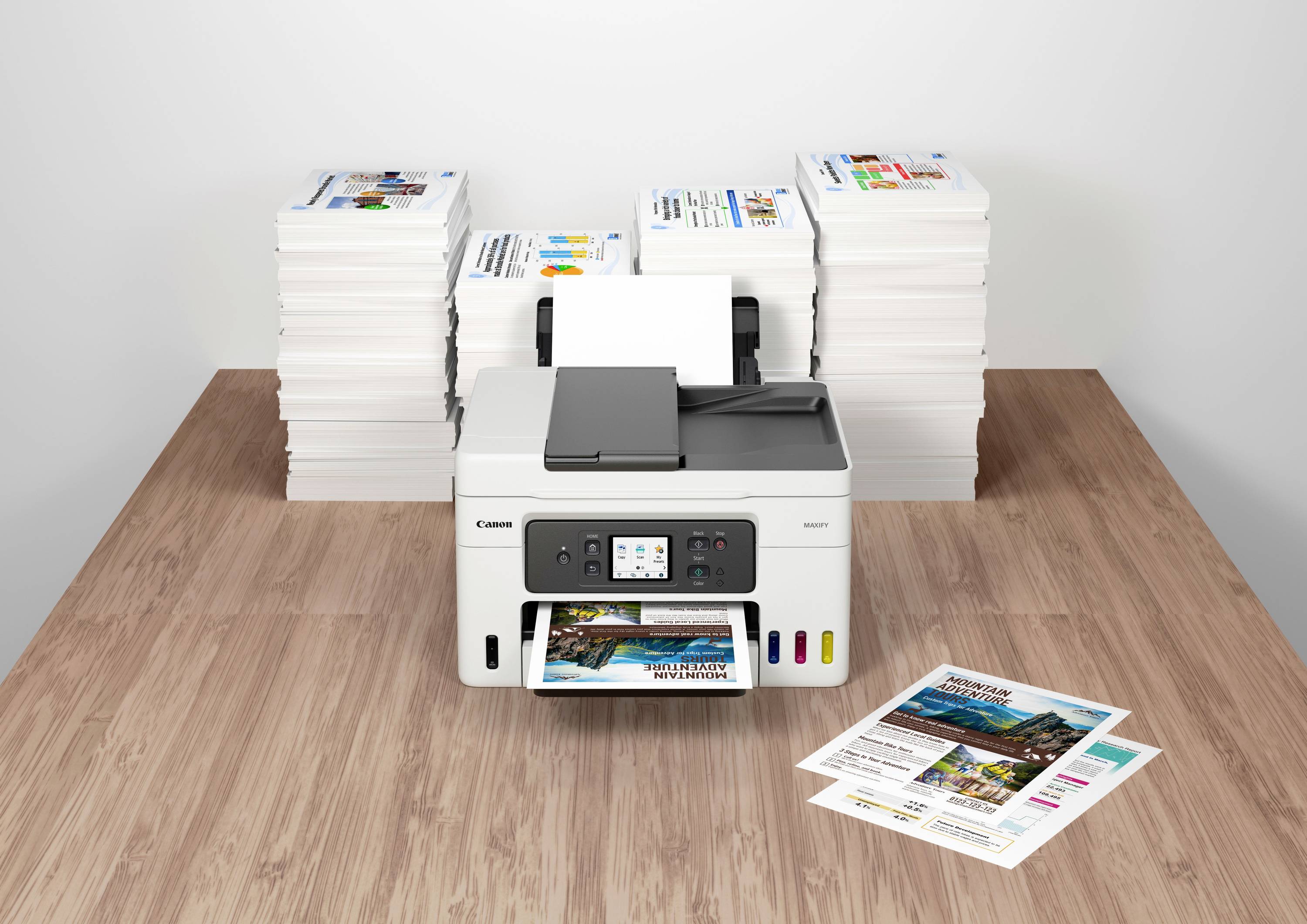 Canon MAXIFY GX4050 Multifunktionsdrucker Tintenstrahl Farbe A4 Drucker, Scanner, Kopierer, Fax ADF, Duplex, LAN, Tintentank-System, WLAN