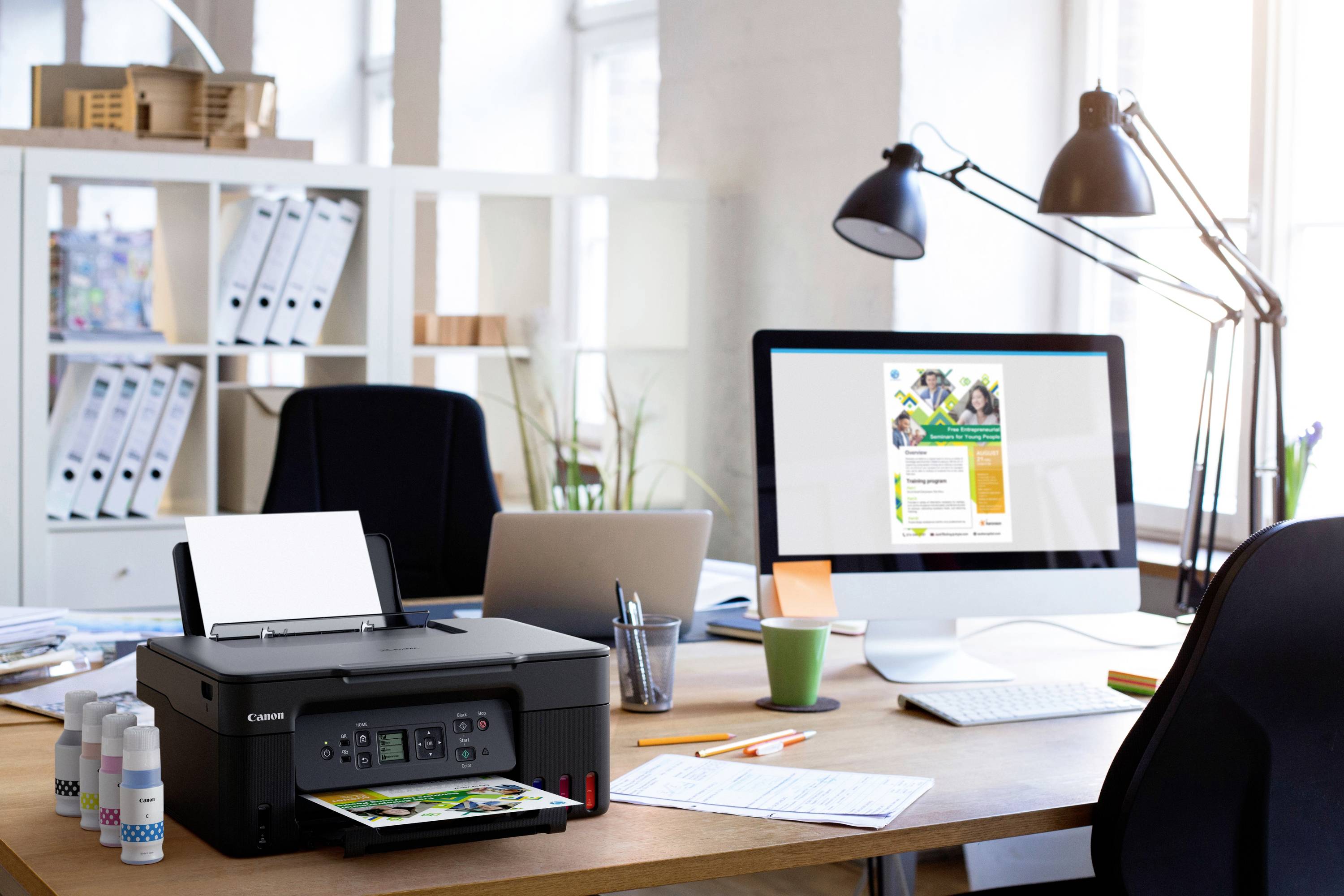 Canon PIXMA G3570 Multifunktionsdrucker Tintenstrahl Farbe A4 Drucker, Scanner, Kopierer Tintentank-System, WLAN