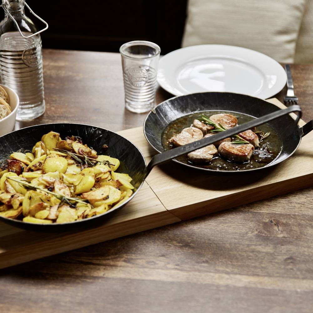 Siena HOME P41795 Schneidbrett 45° Griff Brescia, Eiche FSC® 100%