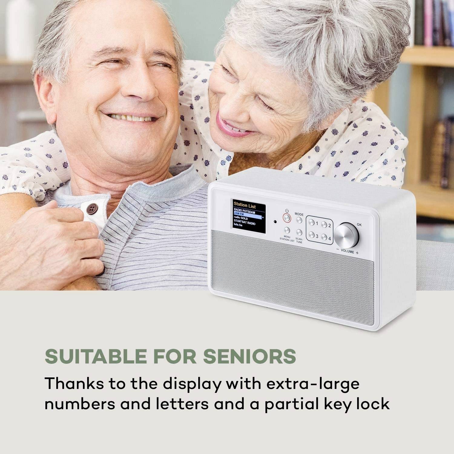 Nestor Küchenradio DAB+, UKW Weiß