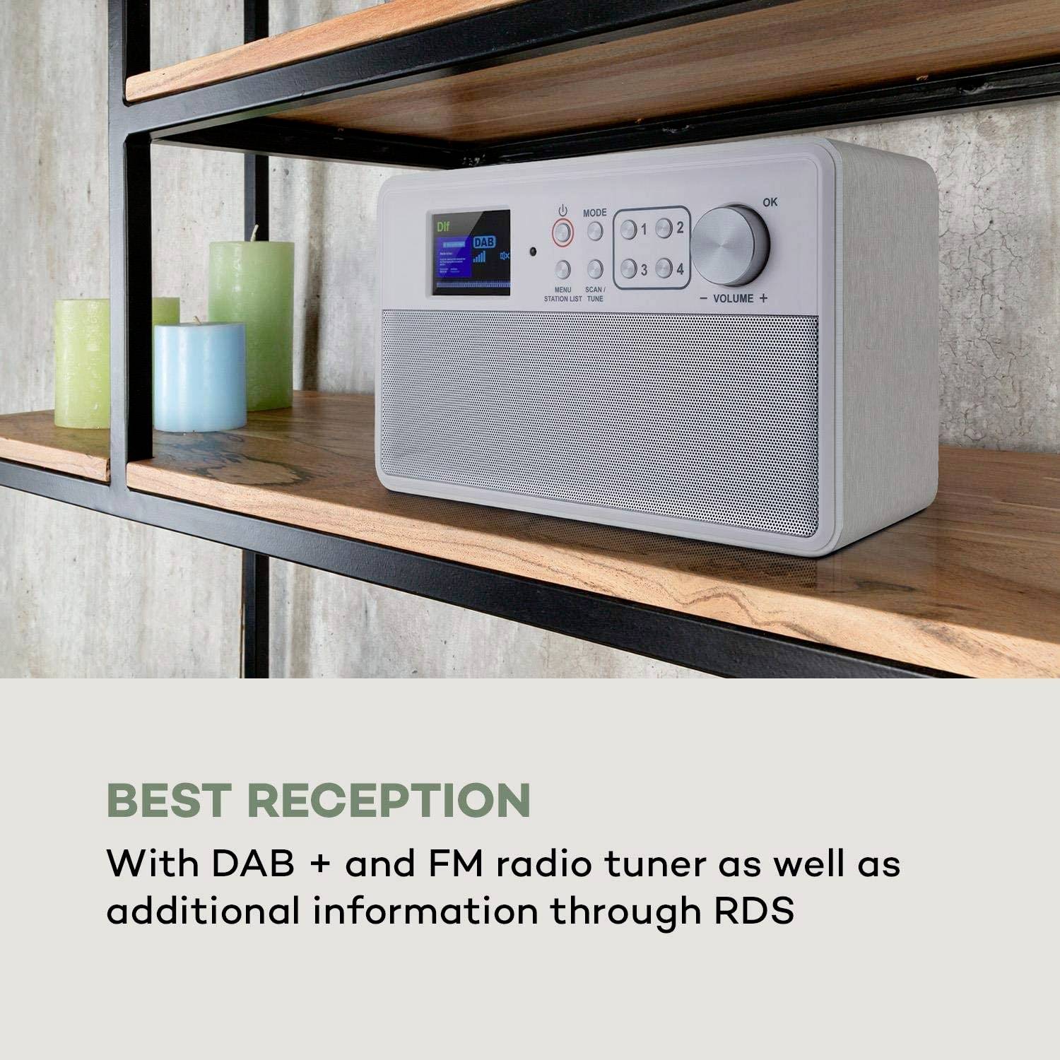 Nestor Küchenradio DAB+, UKW Weiß