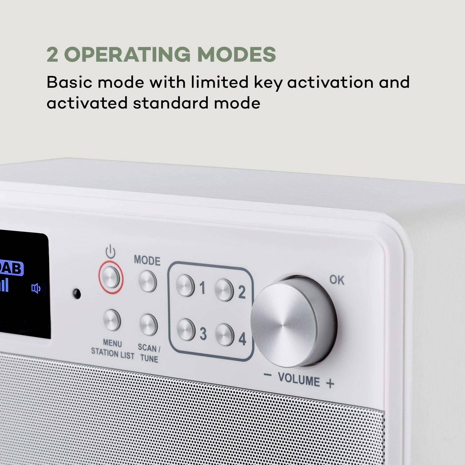 Nestor Küchenradio DAB+, UKW Weiß