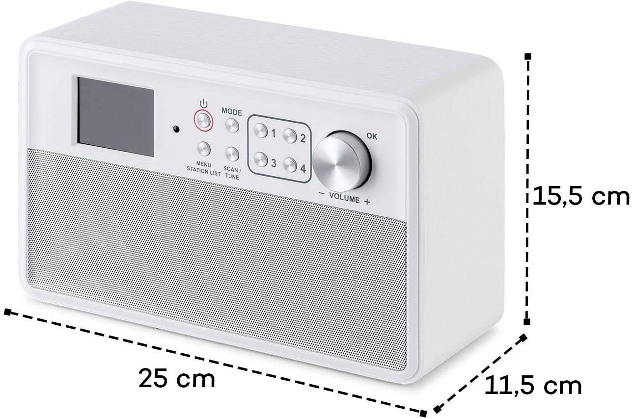 Nestor Küchenradio DAB+, UKW Weiß