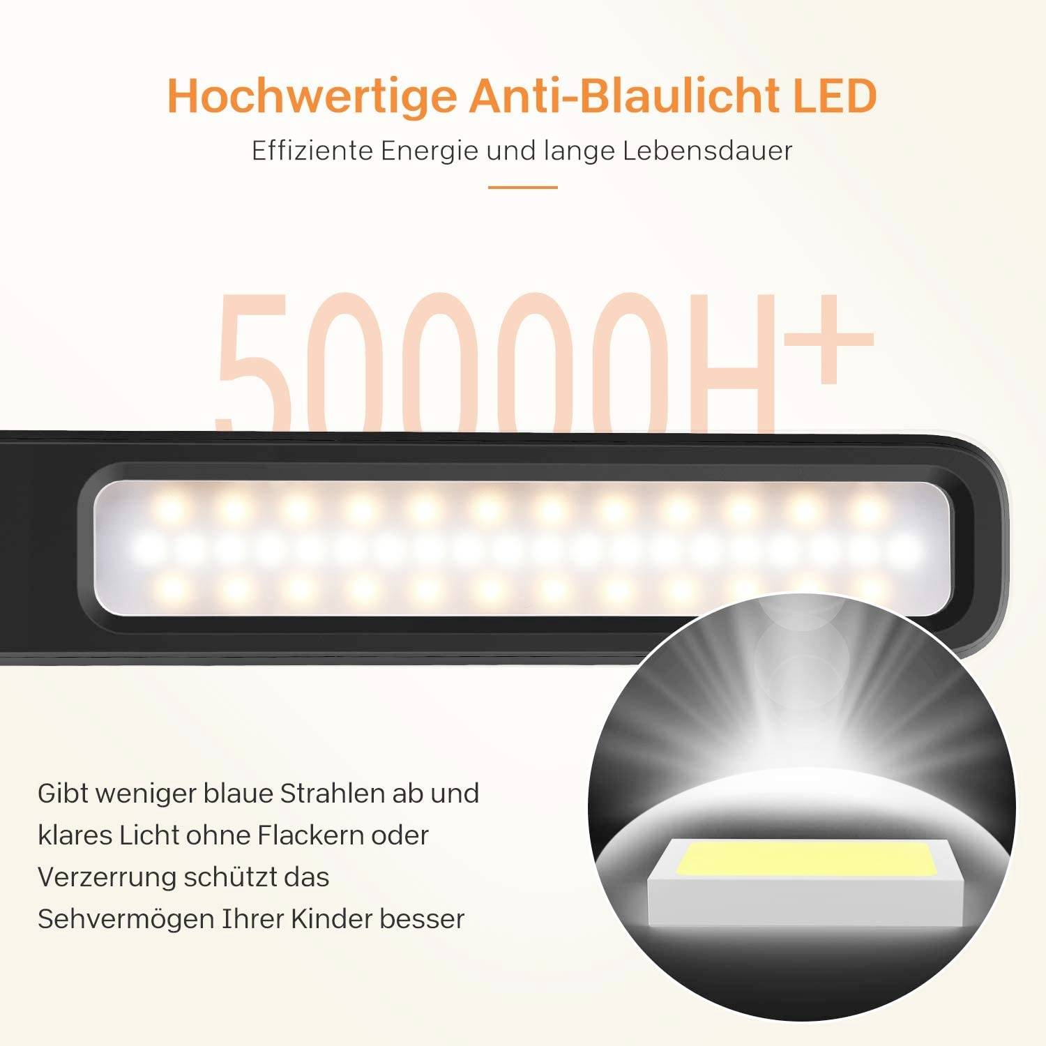 18276 LED-Schreibtischleuchte 12W Schwarz