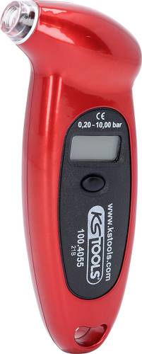 KS Tools Digitaler Reifendruckmesser, 0,20 - 10,0 bar 100.4055
