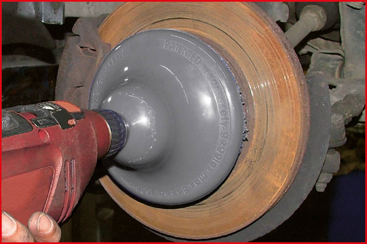 KS Tools 100.4090 Radnabenschleifer-Satz Ø 200 mm, Innen-Ø 85 mm, 3-tlg