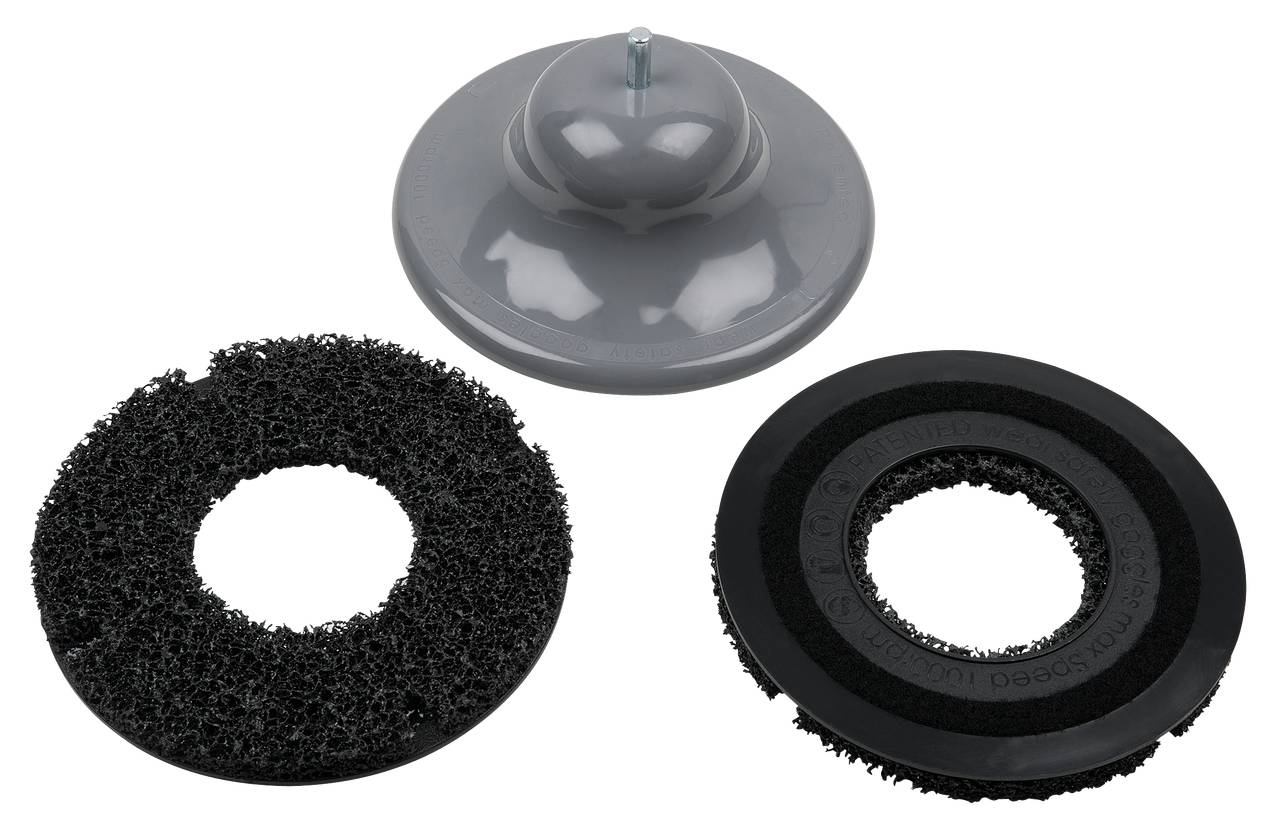 KS Tools 100.4090 Radnabenschleifer-Satz Ø 200 mm, Innen-Ø 85 mm, 3-tlg