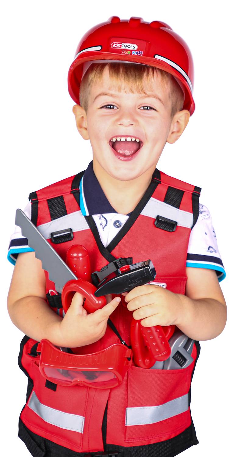 KS Tools 100200 Werkzeug-Weste für Kinder mit Sortiment, 9-tlg