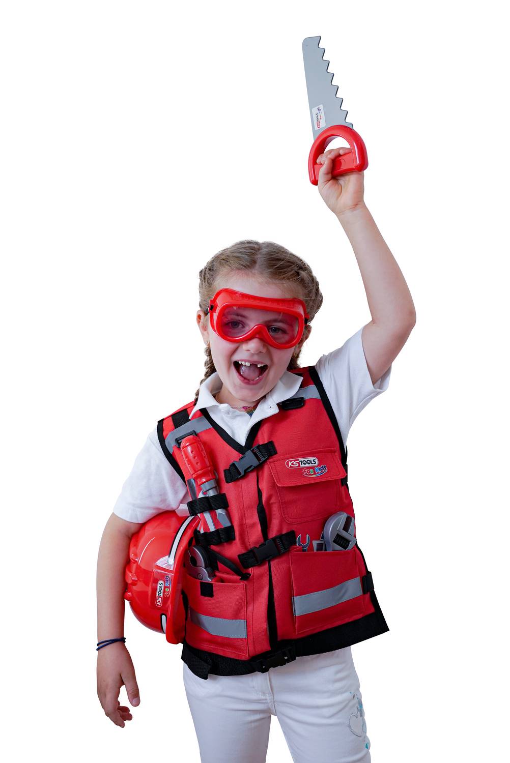 KS Tools 100200 Werkzeug-Weste für Kinder mit Sortiment, 9-tlg