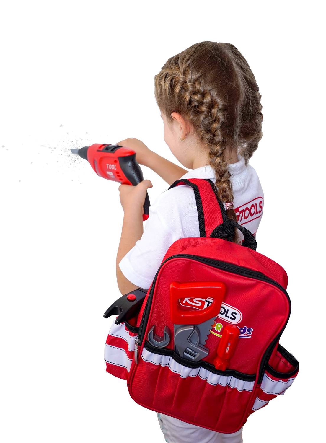 KS Tools Werkzeug-Rucksack für Kinder mit Sortiment, 25-tlg